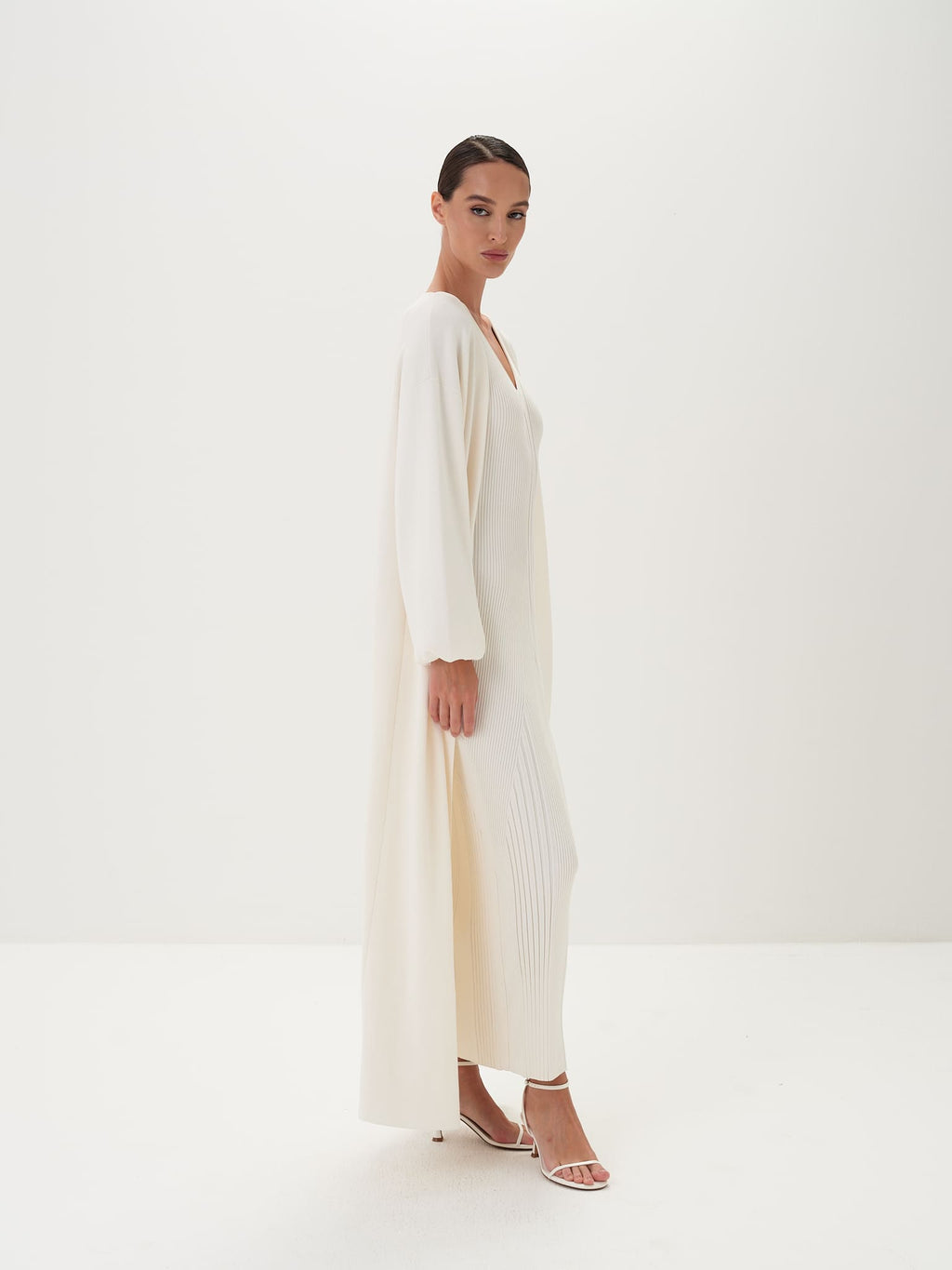 Liana Maxi Dress & Jacket Set in Viscose Knit