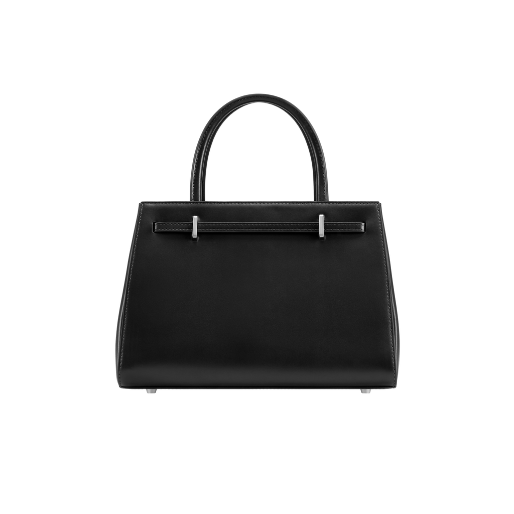 Noir Leather Book Tote Bag 25