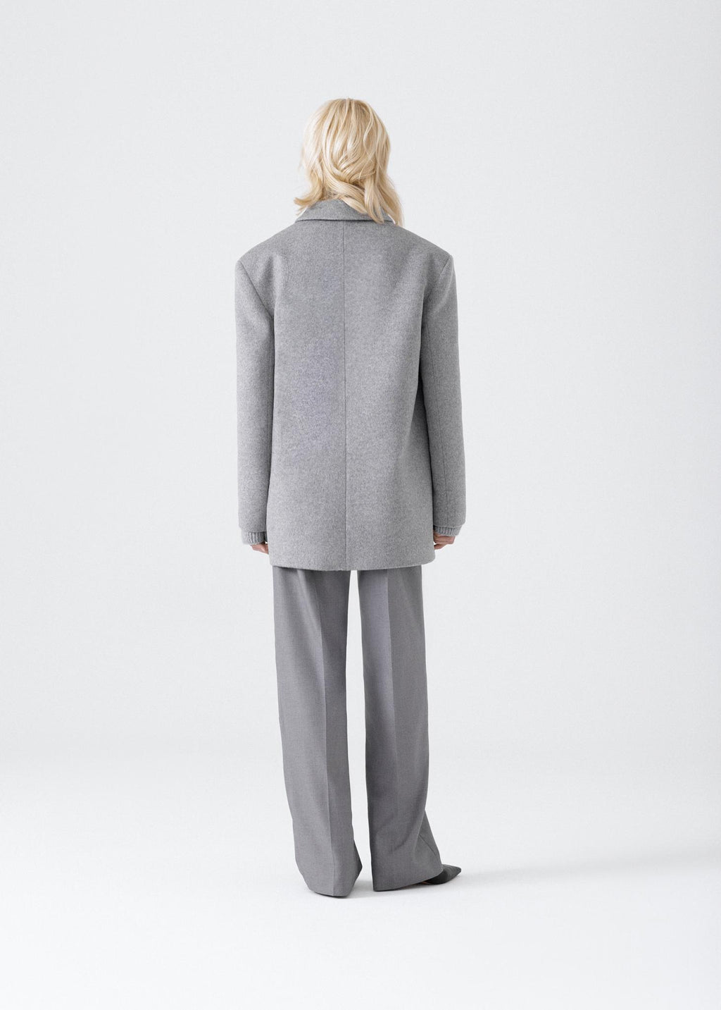 100% wool double-breasted coat