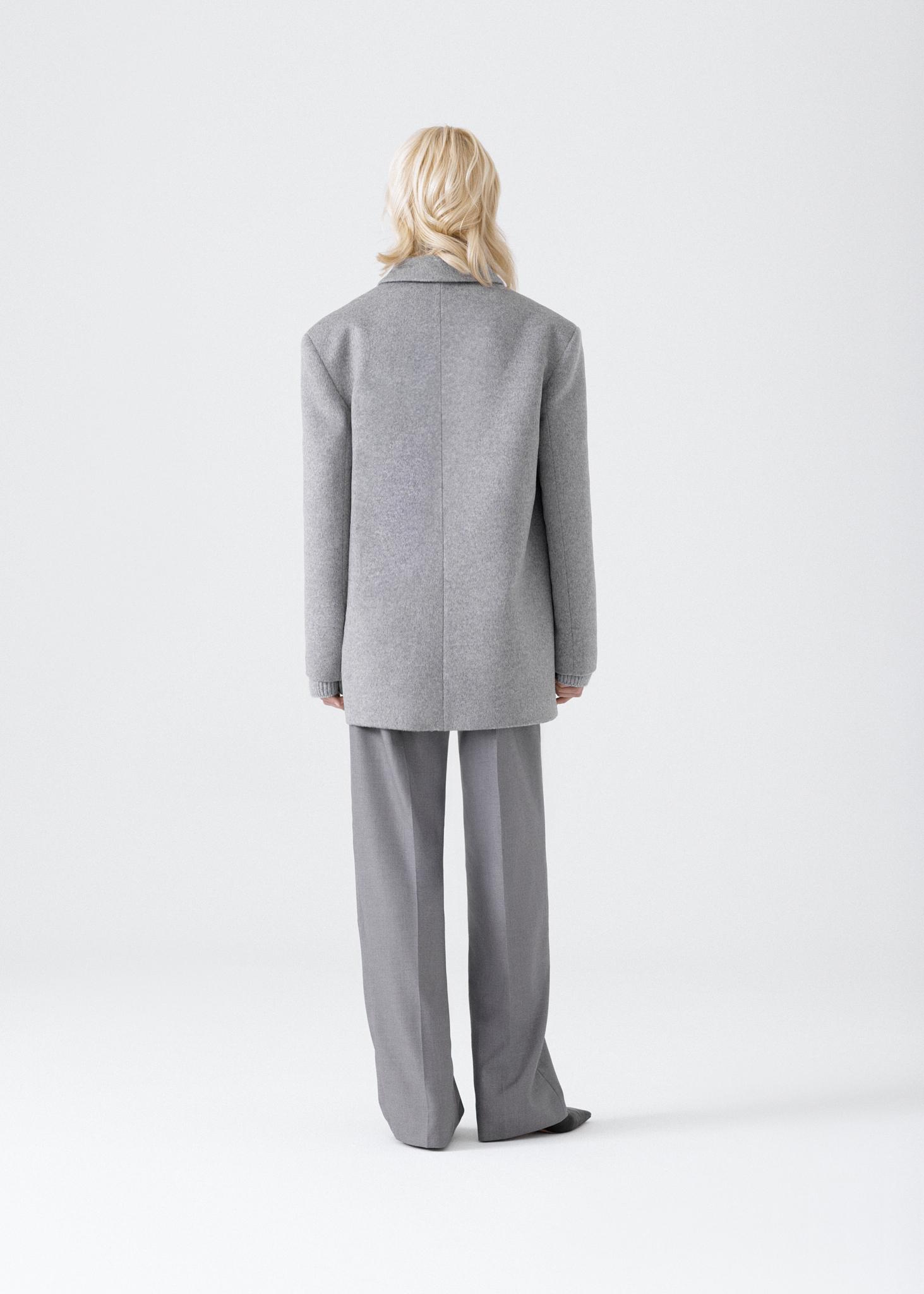 100% wool double-breasted coat