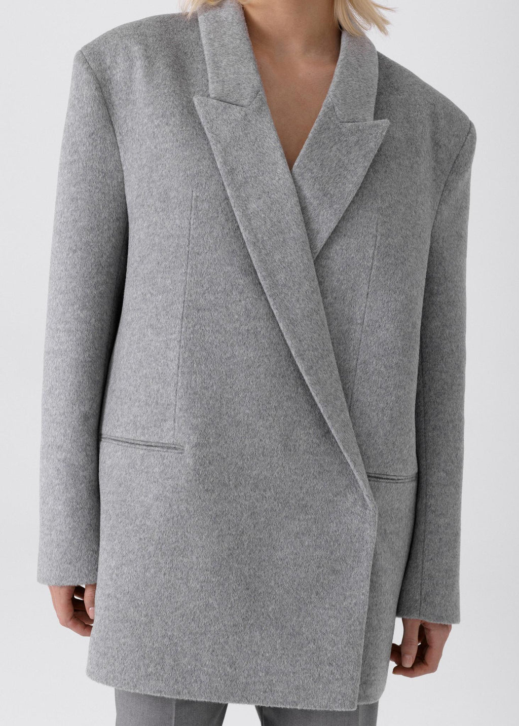 100% wool double-breasted coat