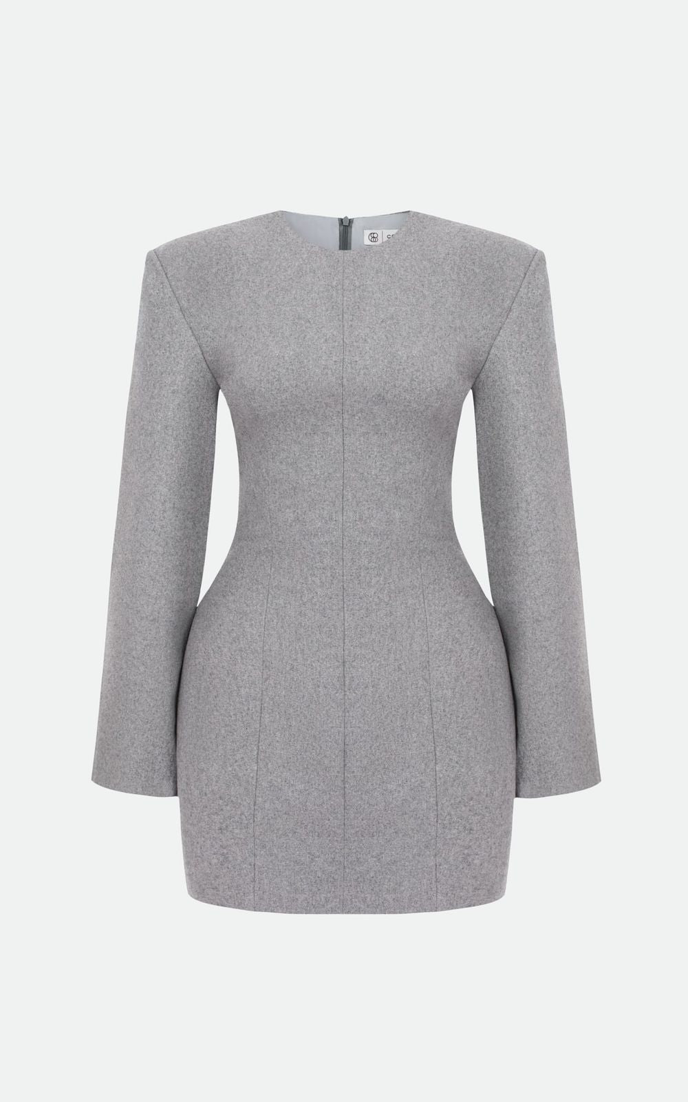 RENEE Fitted Mini Dress with Shoulder Pads