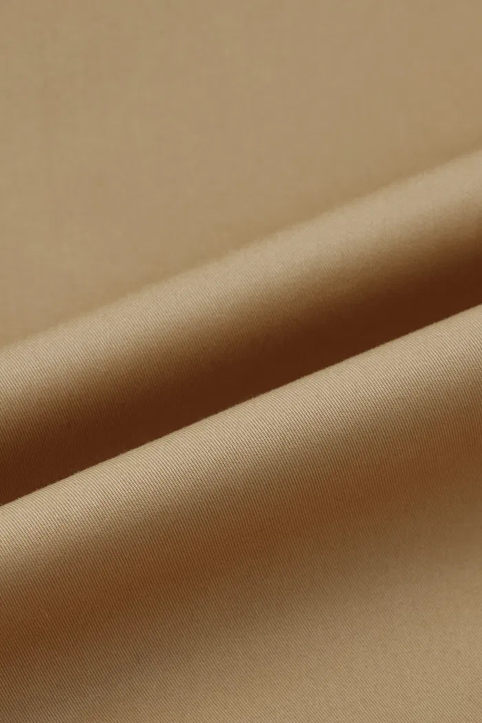 Lina Cropped Trench Coat in Cotton Twill