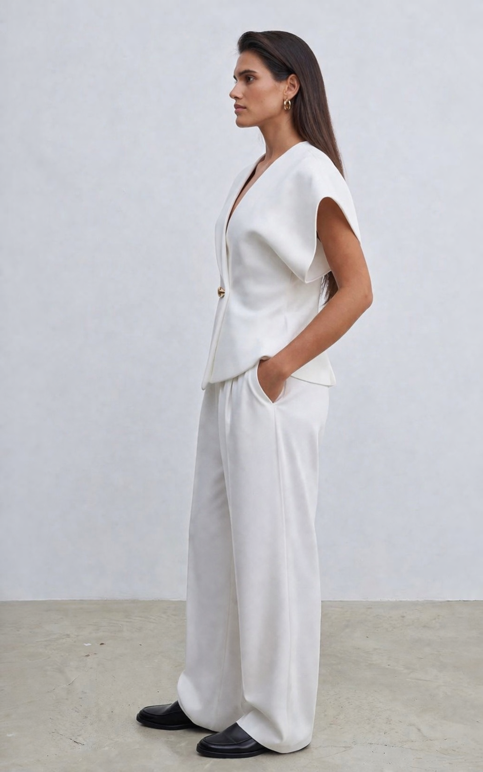 Cassie Top White