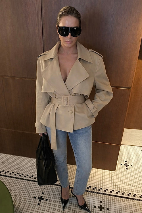 Ami Belted Trench Jacket