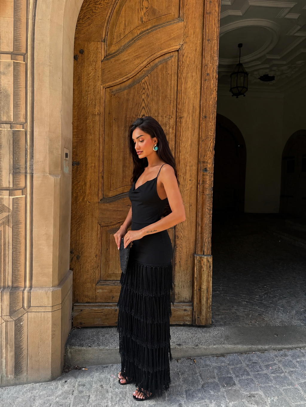 Tracy Fringe Maxi Dress