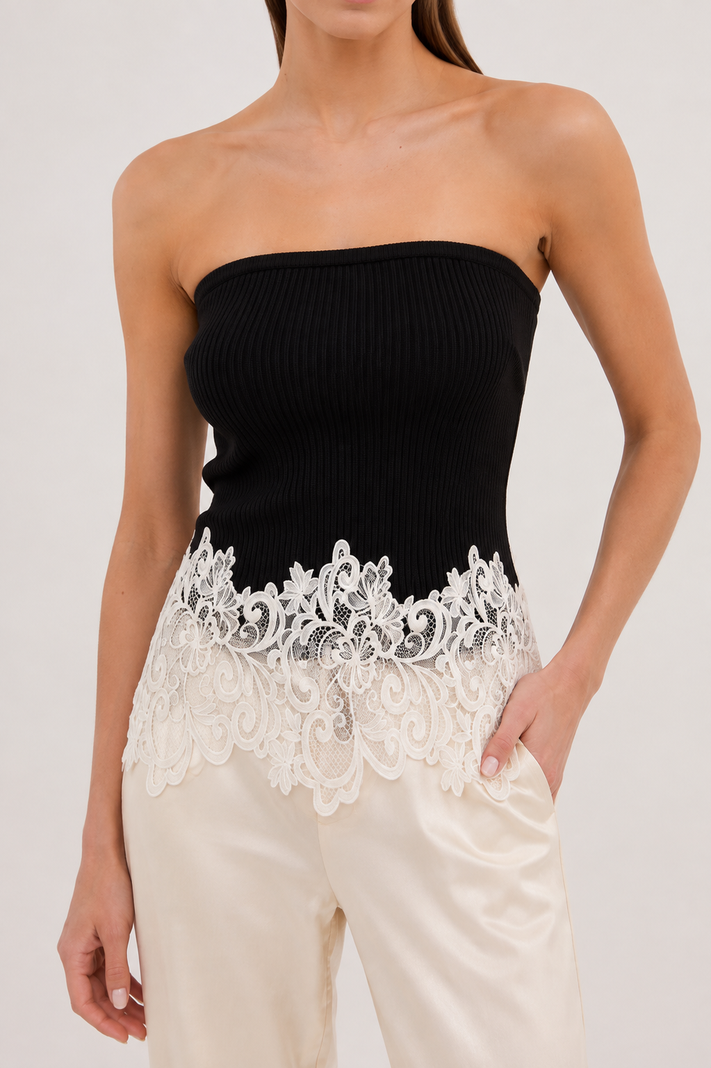 Madeleine Lace Tube Top