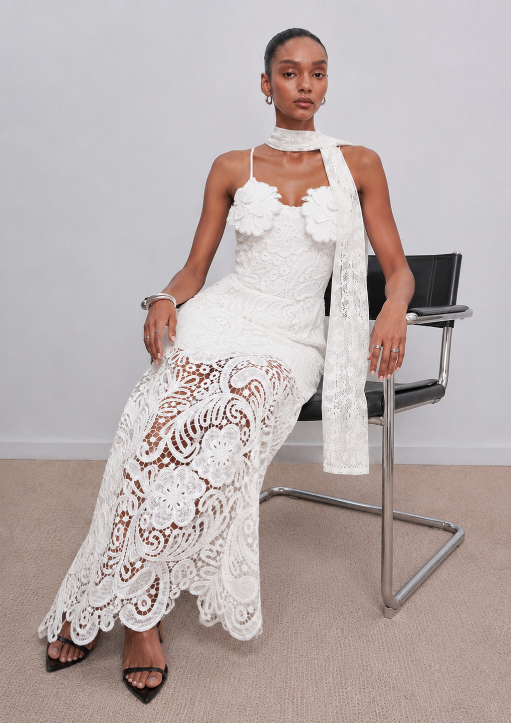 Camellia Lace Maxi Dress