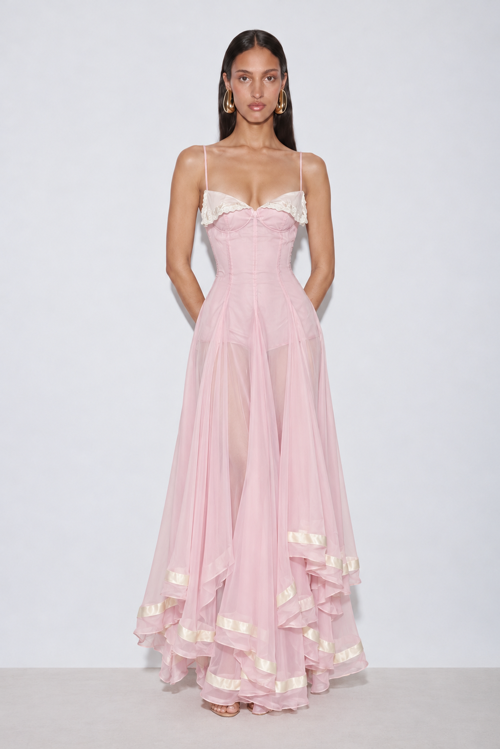 Romilda Sheer Maxi Dress