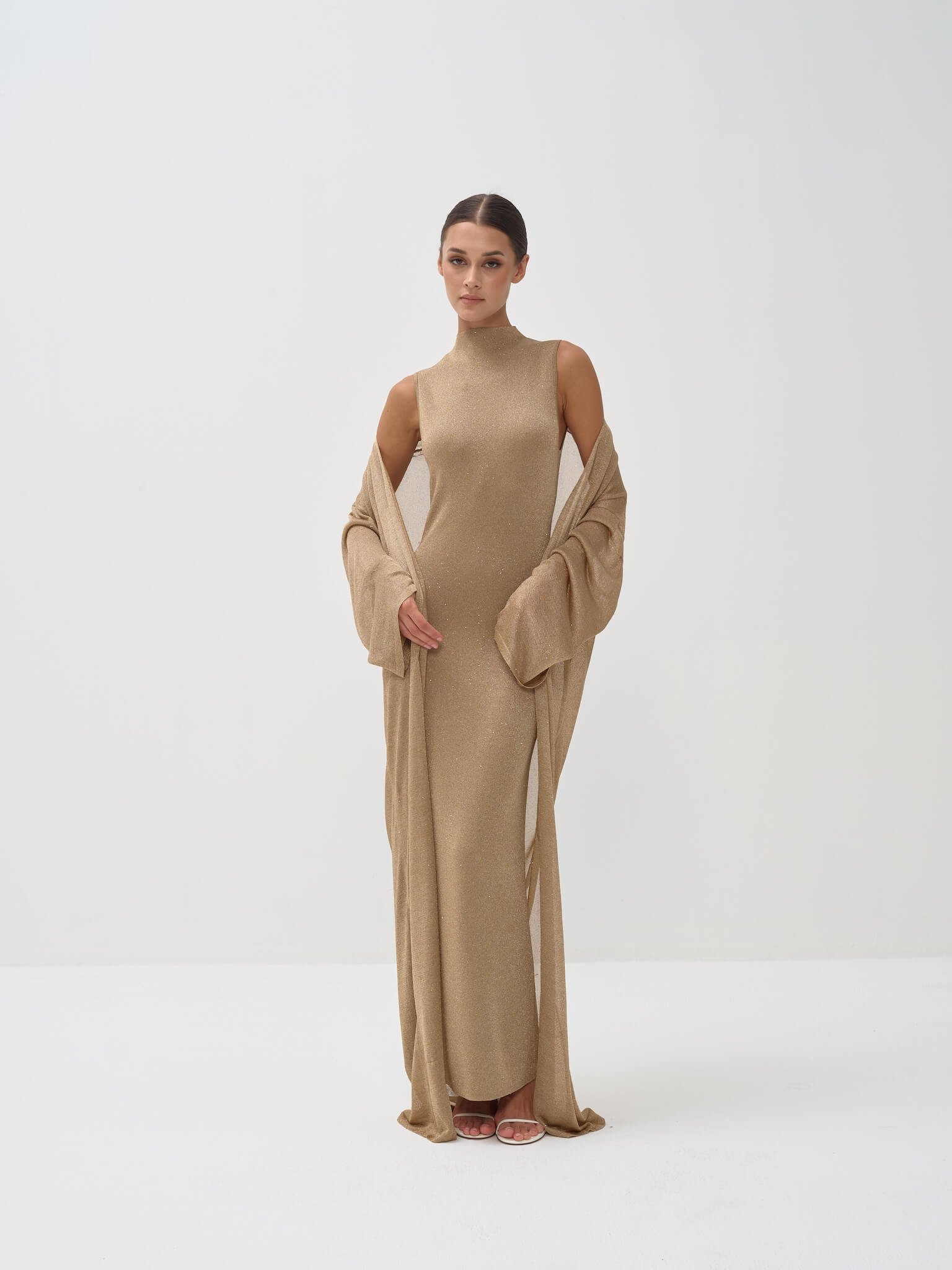 Sevin Dress Set in Viscose knit with Lurex