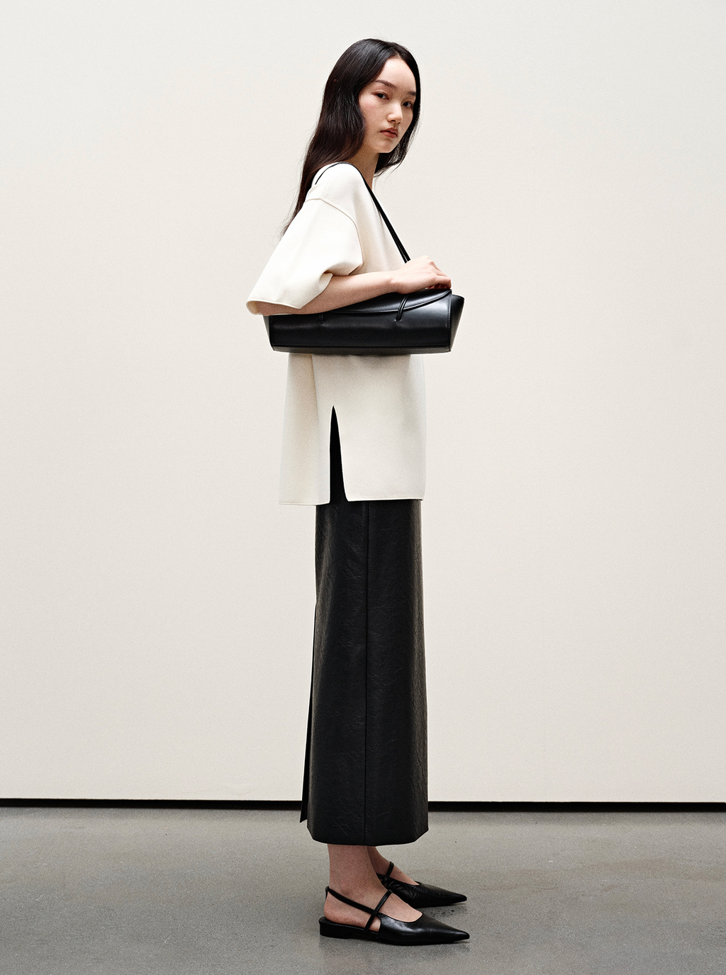 Baguette shoulder bag - Black