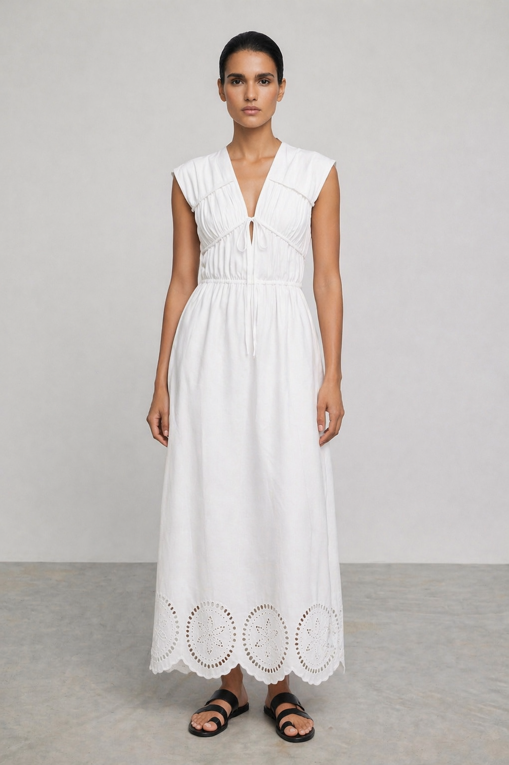 Ari Cotton Blend Maxi Dress