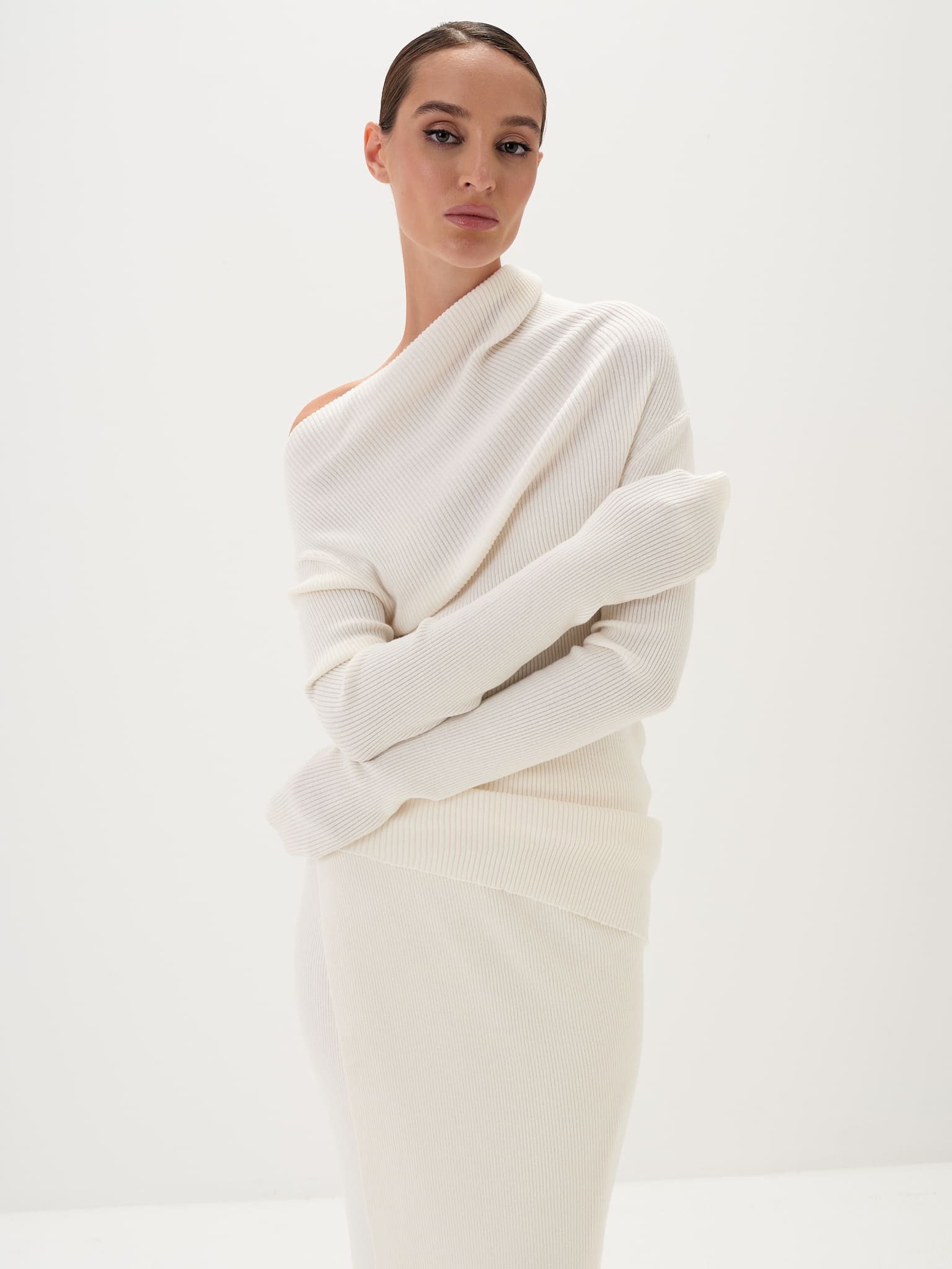 Avani Top & Skirt Set in Modal Knit