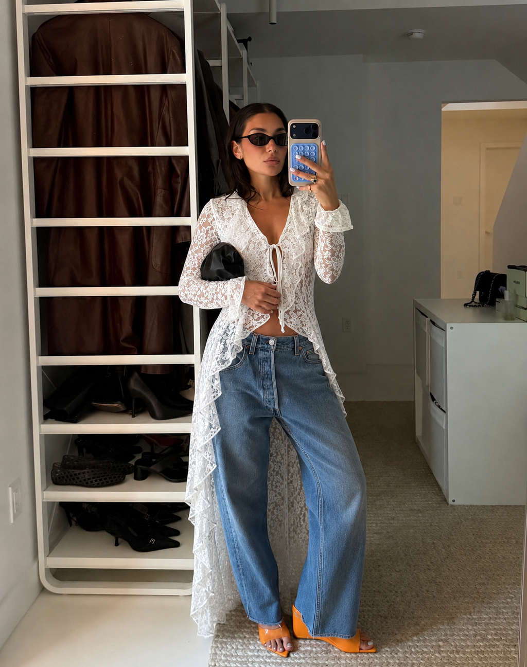 Maurice Lace Sheer Top