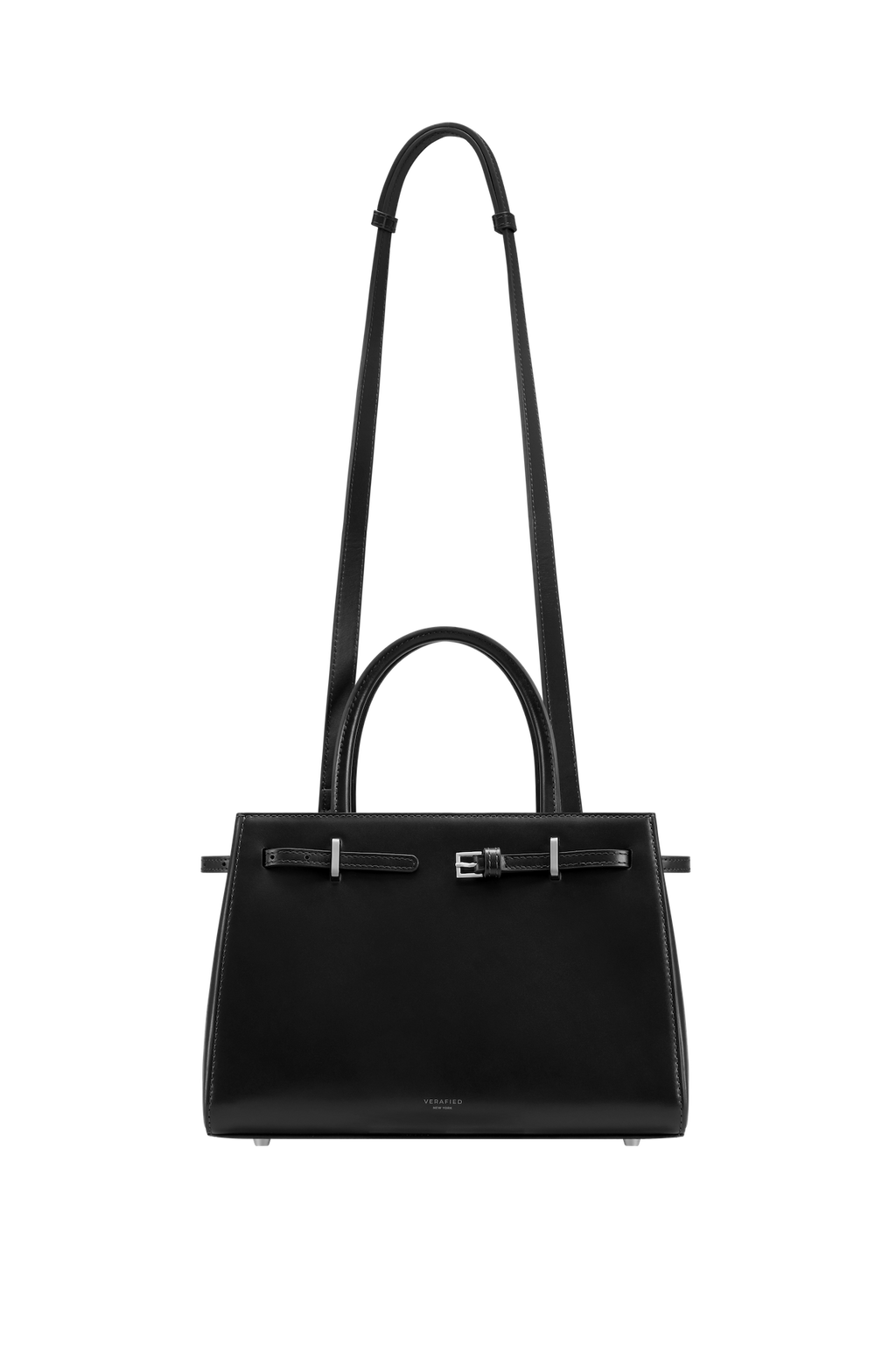 Noir Leather Book Tote Bag 25