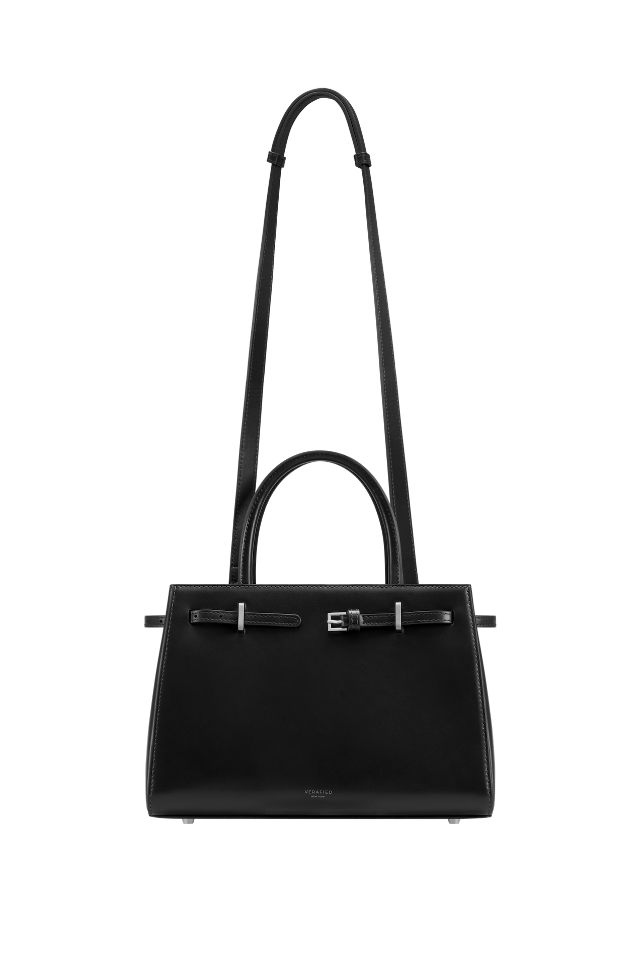 Noir Leather Book Tote Bag 25