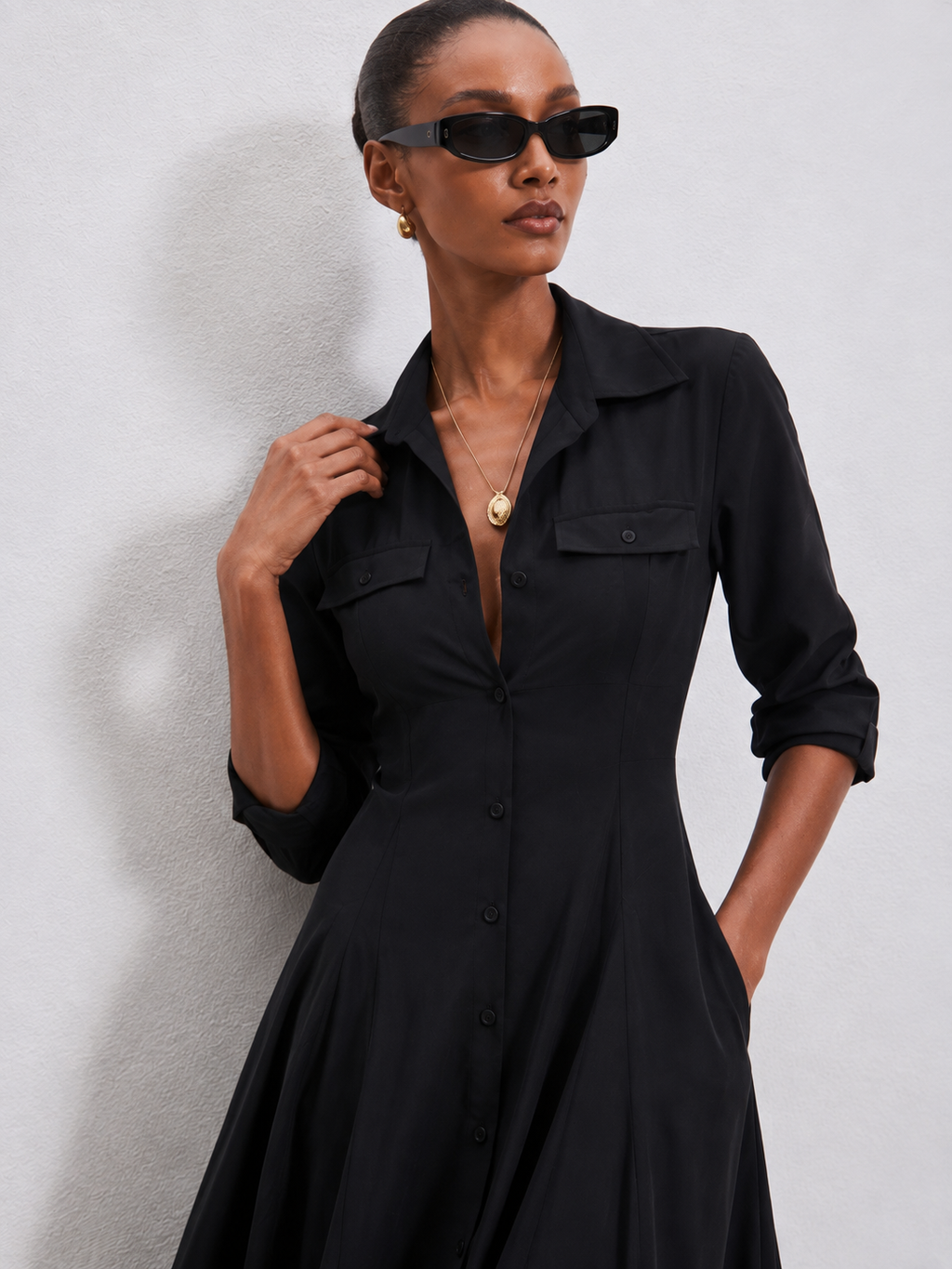 Emilia Shirt Midi Dress