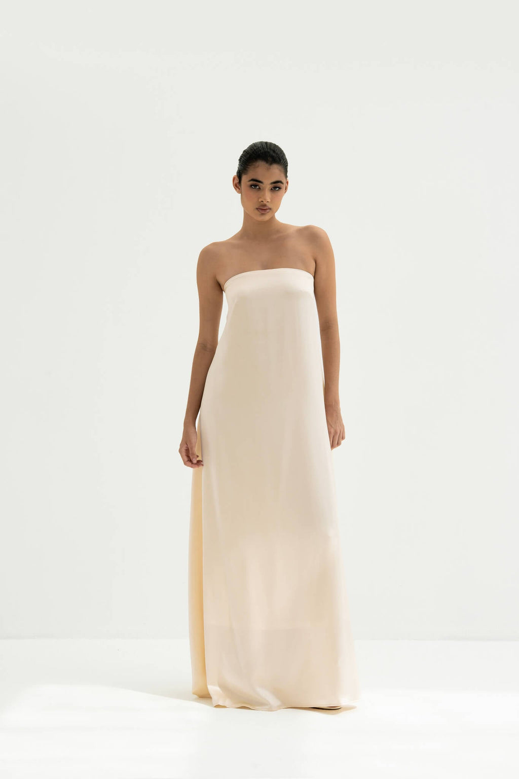 Rayssa Scarf Gown in Naia™ Satin