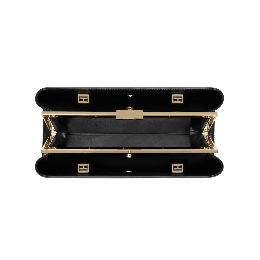 Gold Noir Éclair Premium Calf Leather Bag