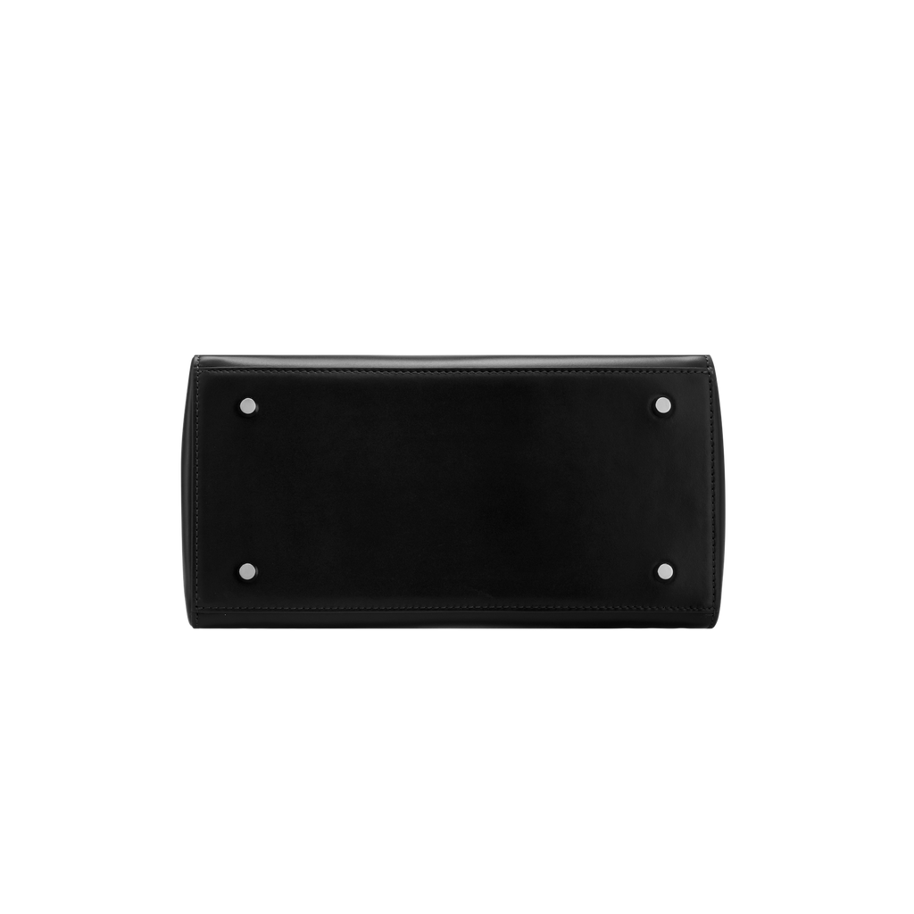 Noir Leather Book Tote Bag 25