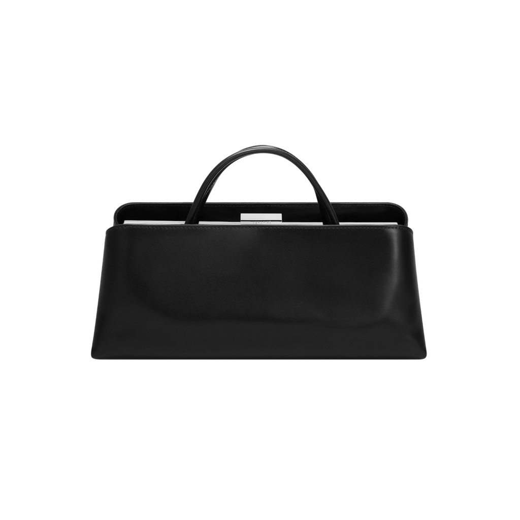Silver Noir Éclair Premium Calf Leather Bag