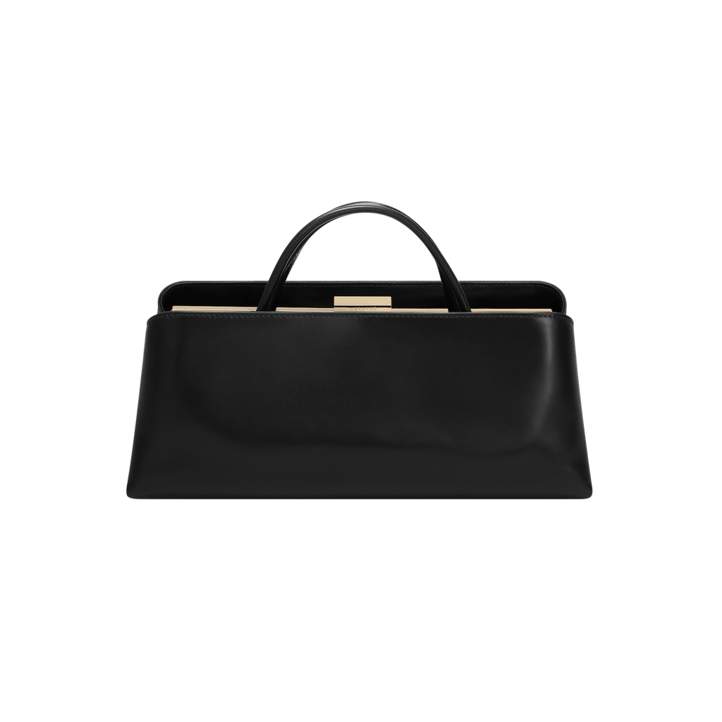 Gold Noir Éclair Premium Calf Leather Bag