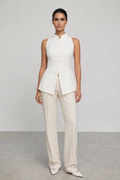 Ava Cotton Top with Chinese Knot
