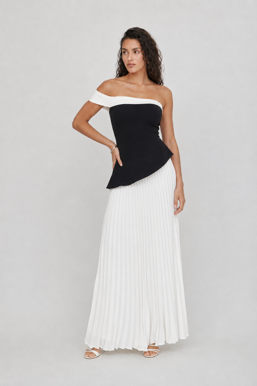 Elenor Pleated Maxi Dress