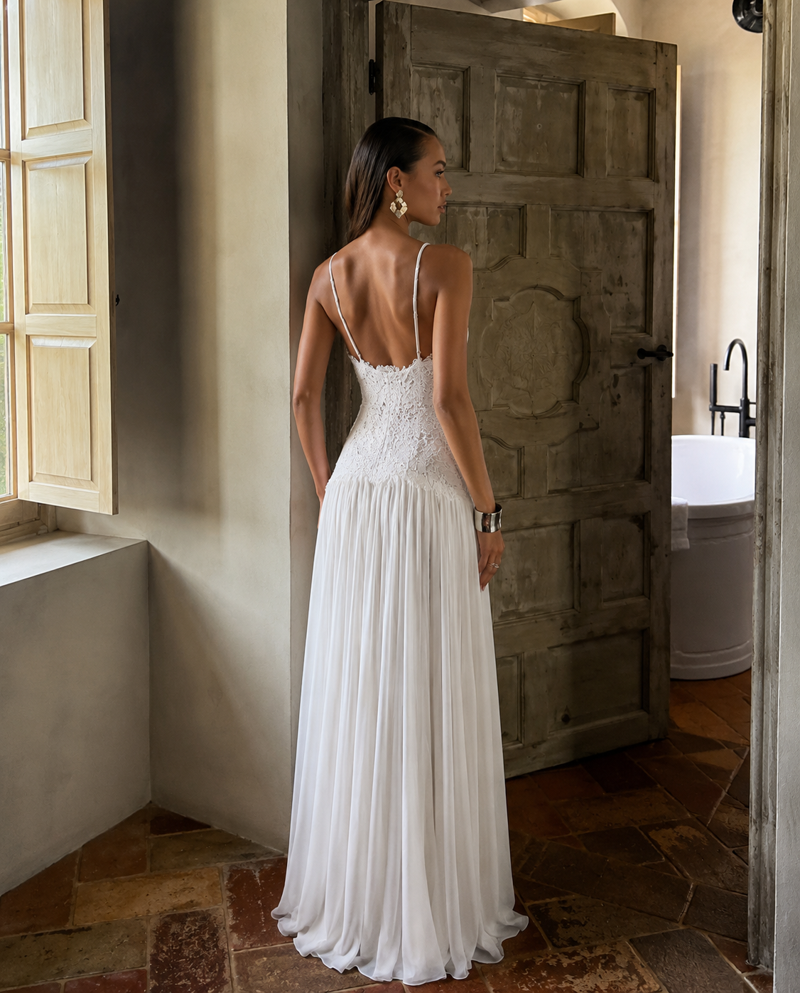 Alicia Floral Pleated Maxi Dress