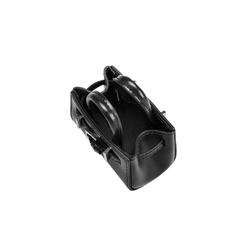 Noir Leather Book Tote Bag 25