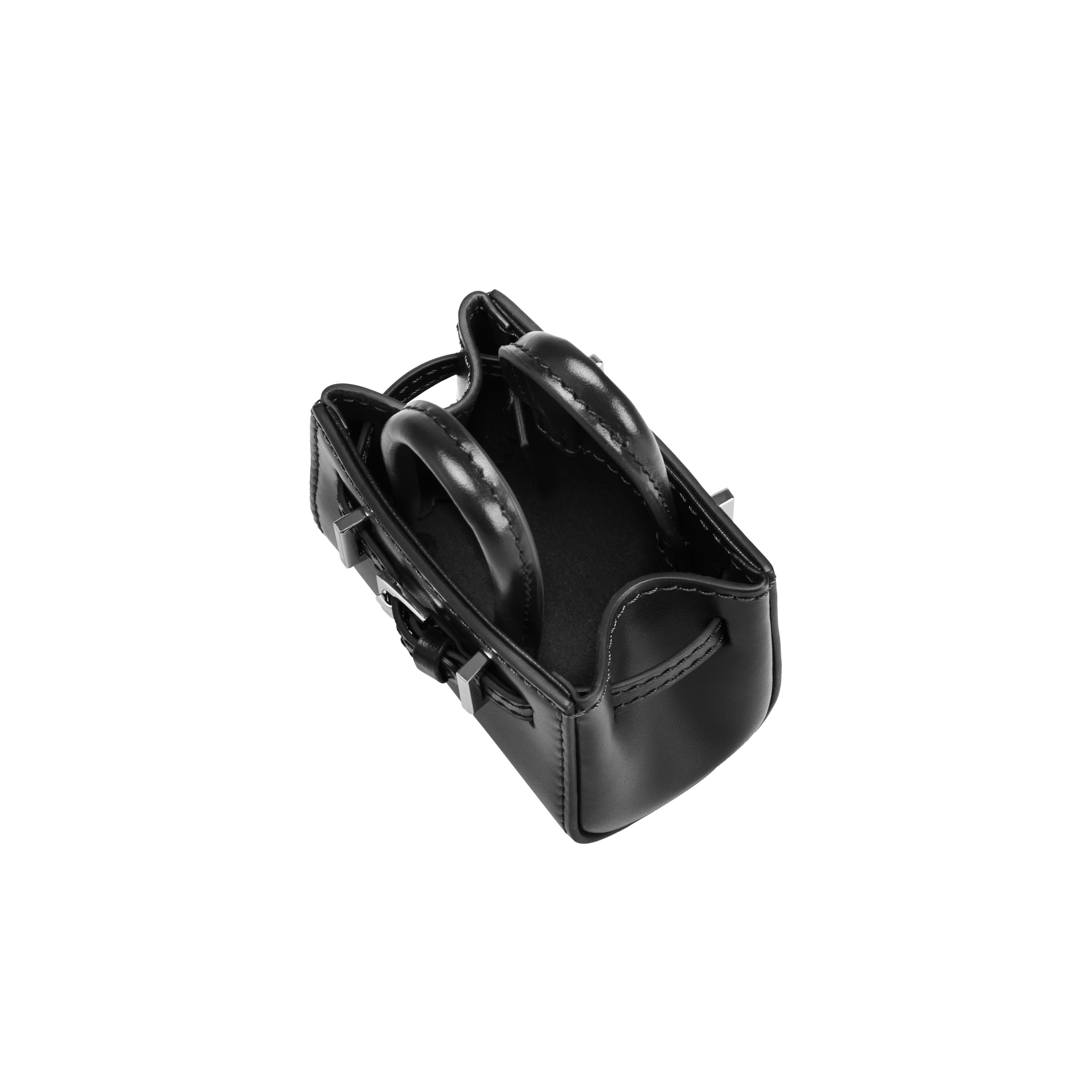 Noir Leather Book Tote Bag 25