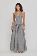 Rana Gingham Midi Dress