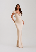 Calista Satin Maxi Dress