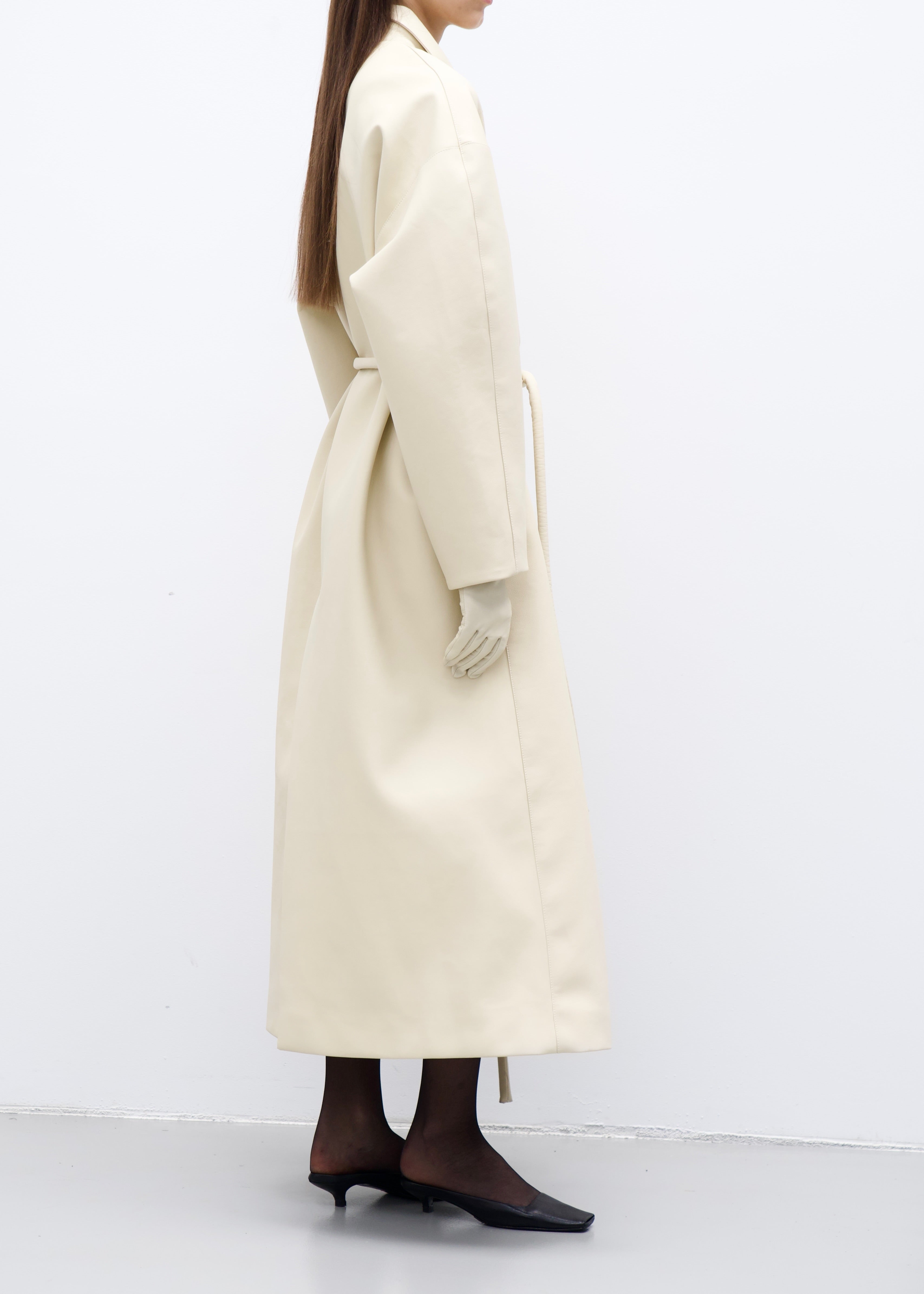 Oversized Coat in Butter Yellow