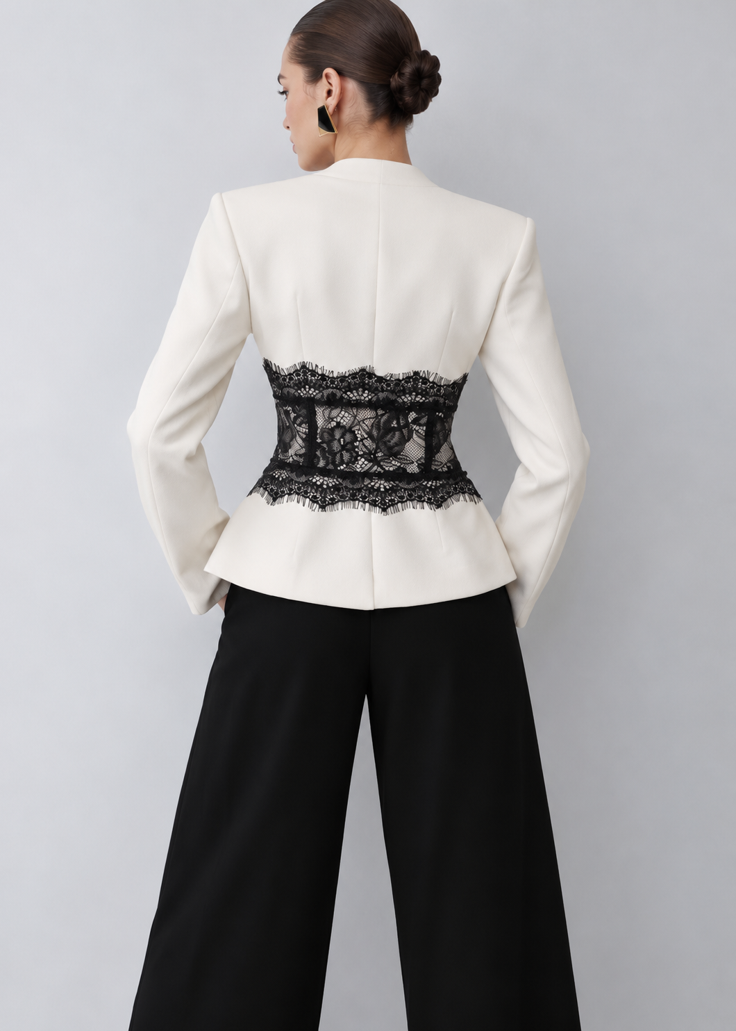 Bianka Tailored Lace Blazer