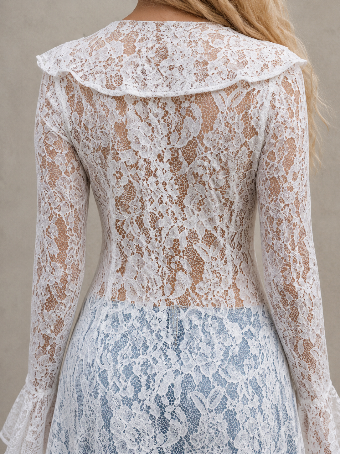 Maurice Lace Sheer Top