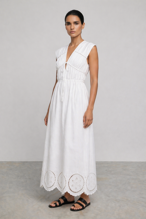 Ari Cotton Blend Maxi Dress