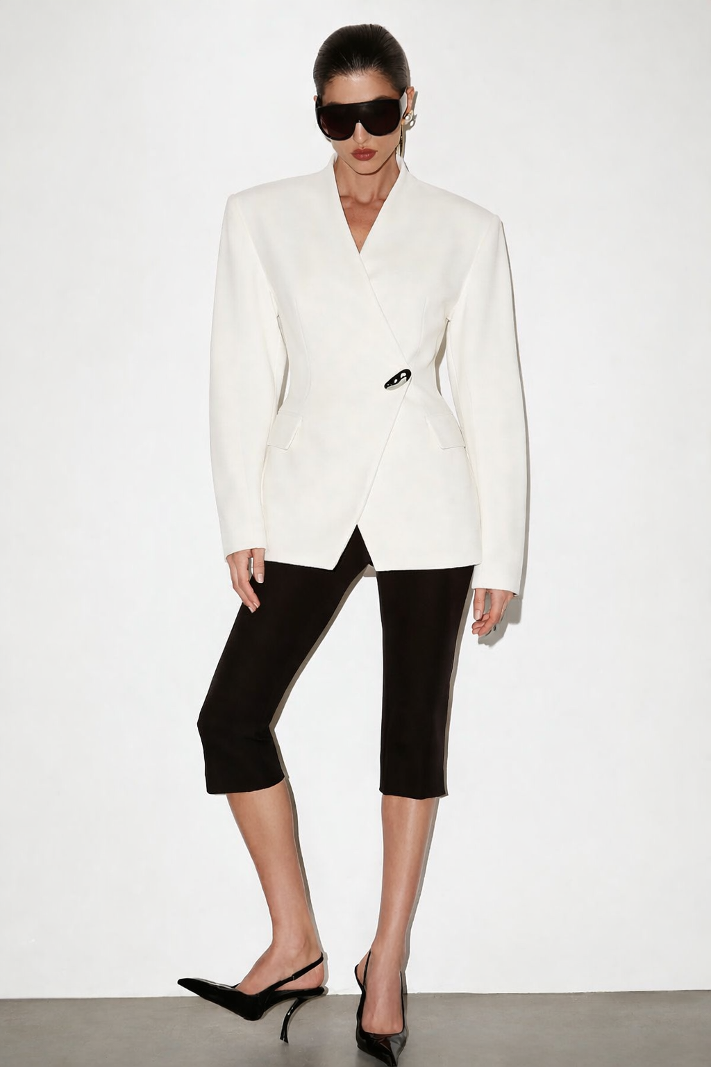 Kelly Structured Blazer - White