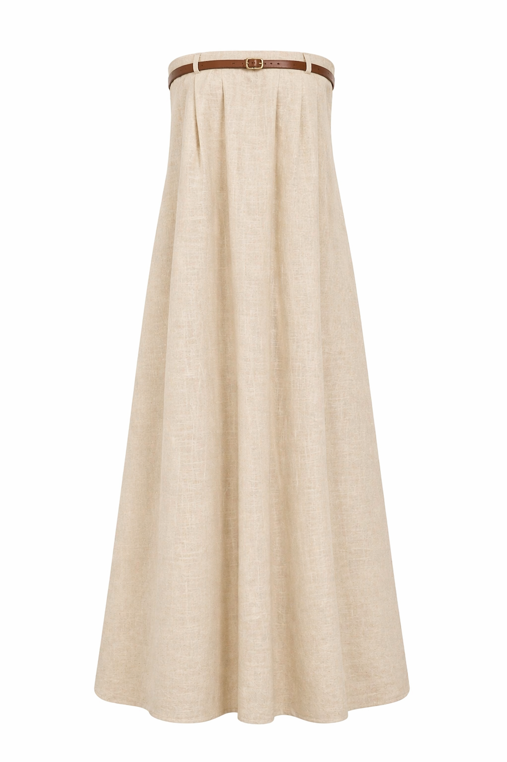 June Strapless Cotton Maxi Dress