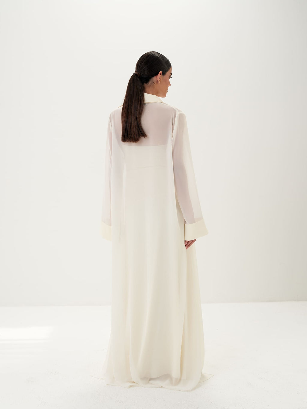 Amira Jacket & Dress Set in Naia™ Satin - Ivory