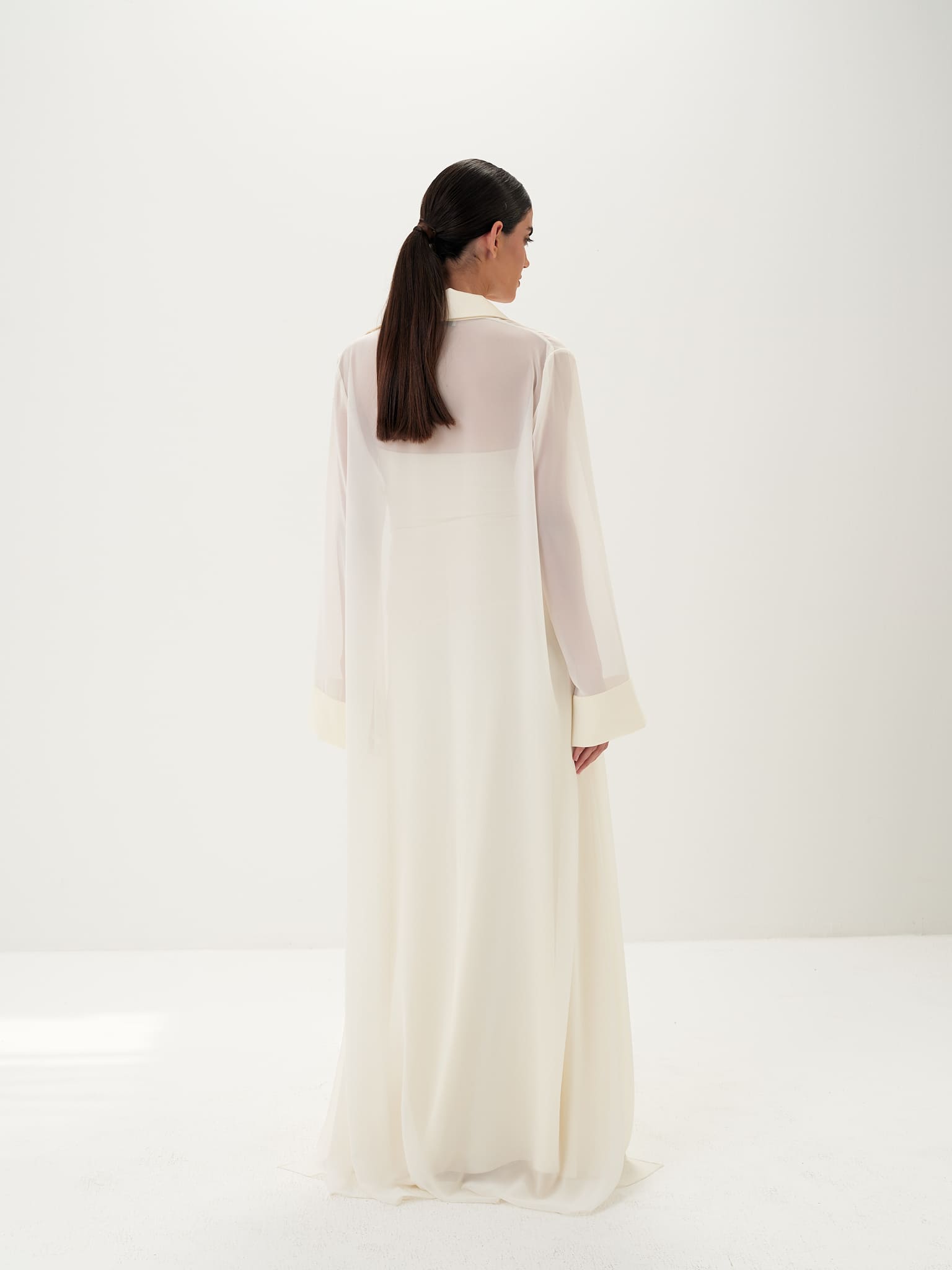 Amira Jacket & Dress Set in Naia™ Satin - Ivory