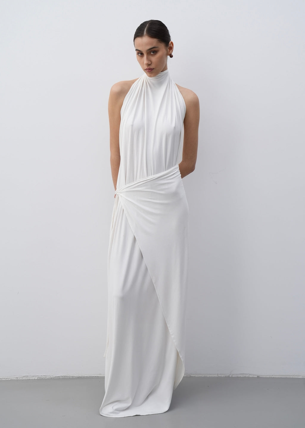 Gaia Dress in white