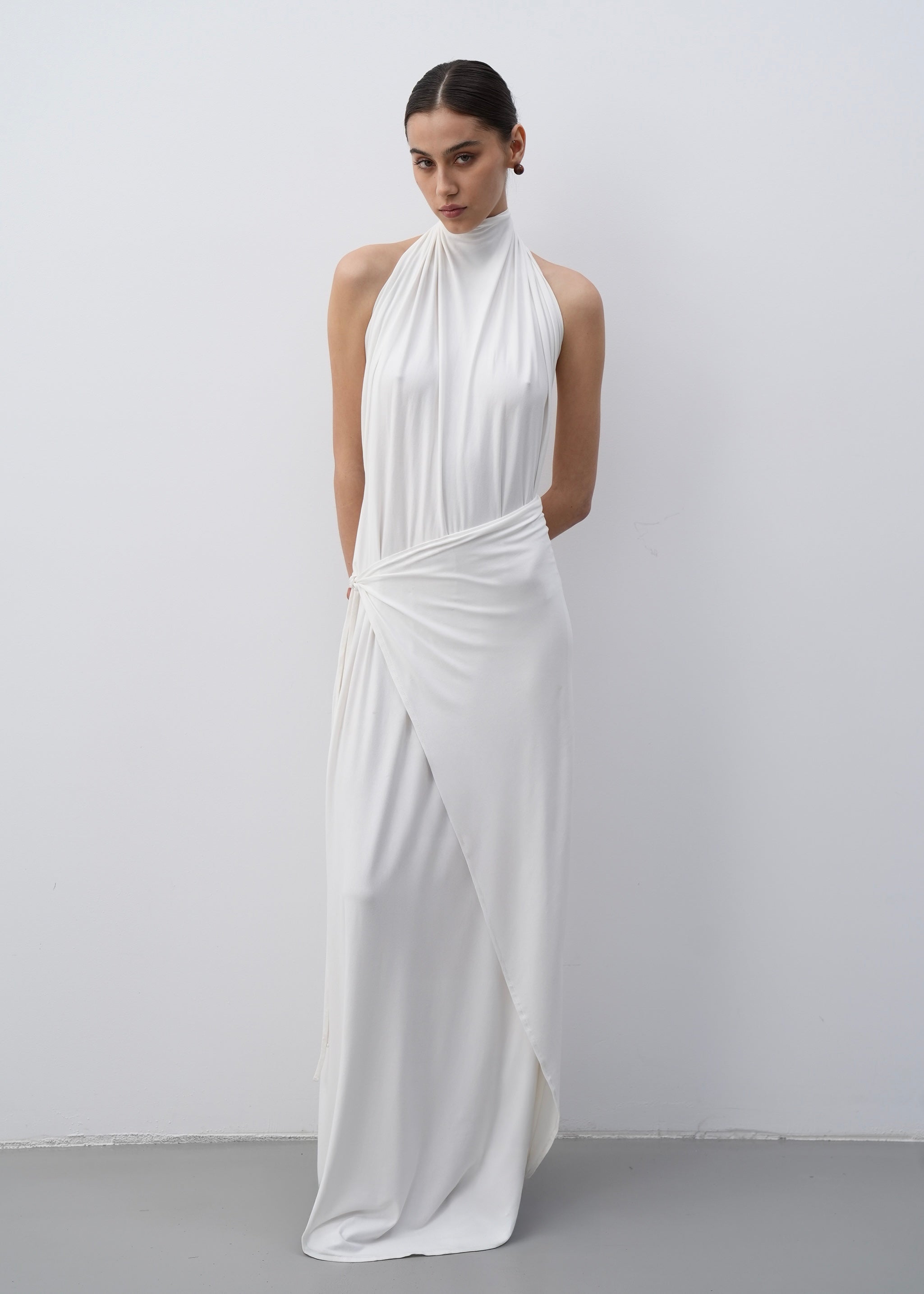 Gaia Dress in white