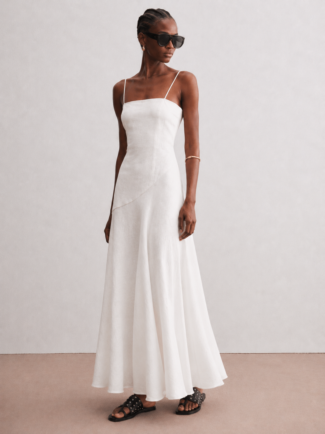 Isla Linen Blend Maxi Dress