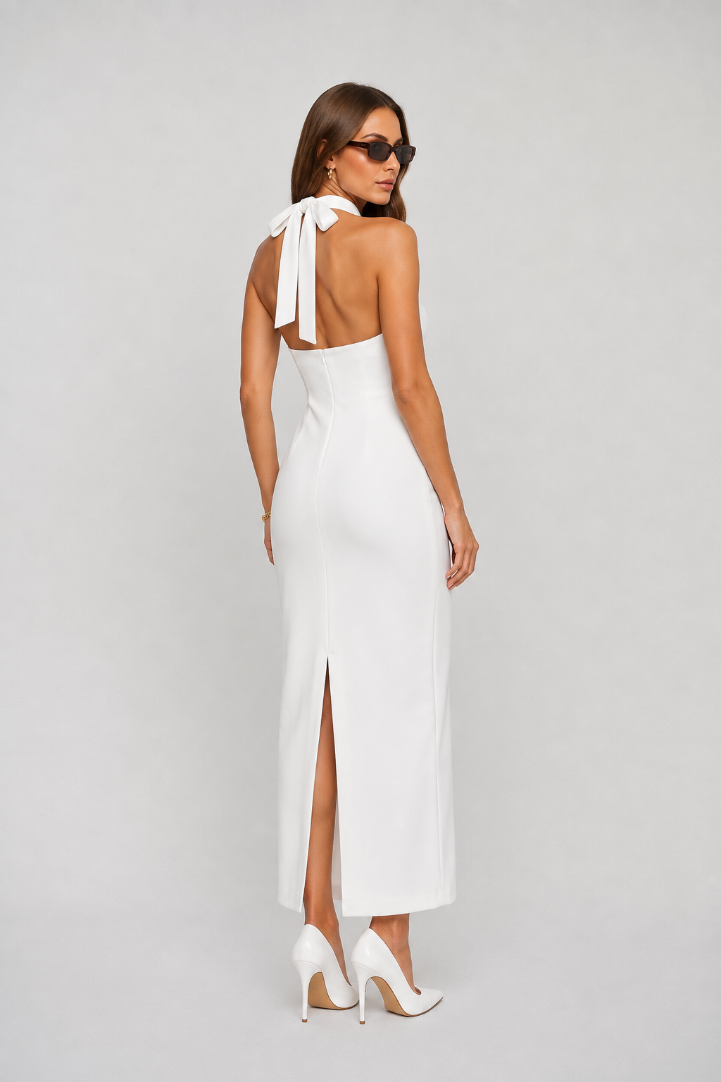 Amélie Halter Midi Dress