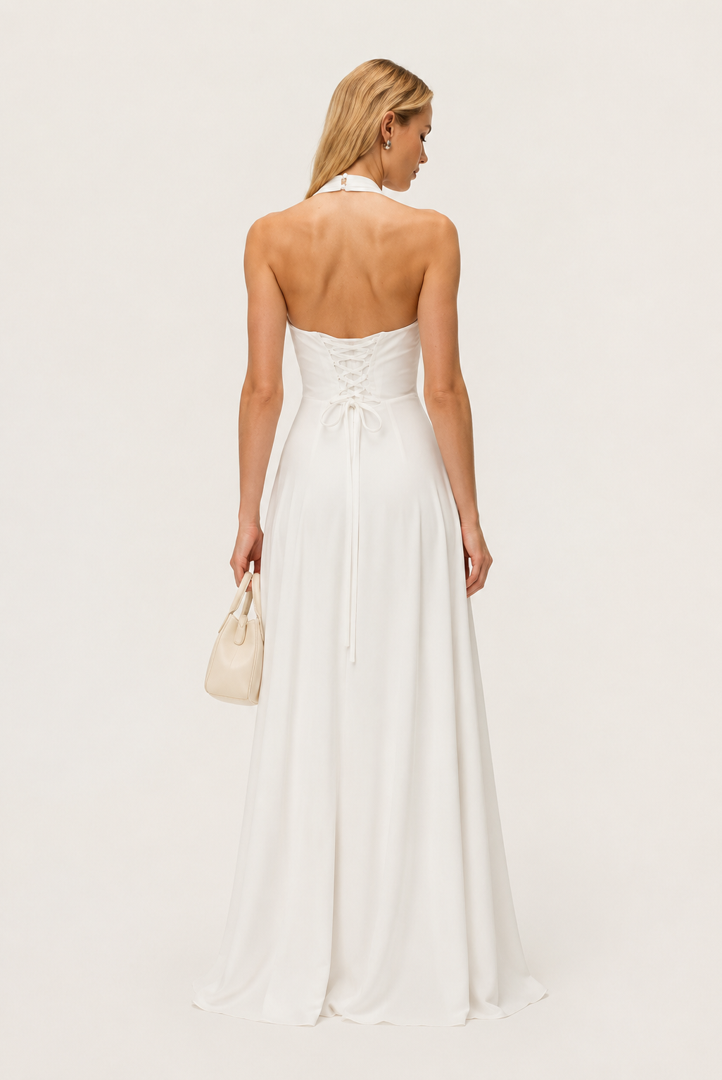 Lola Halter Corset Maxi Dress