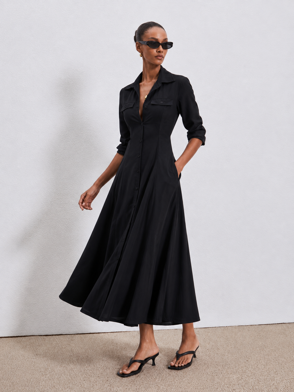 Emilia Shirt Midi Dress