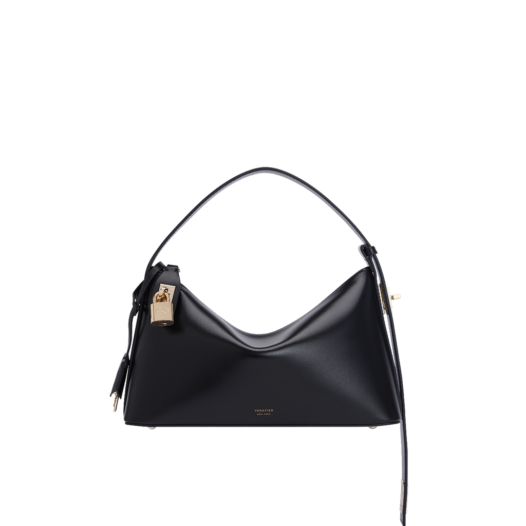 Gold Black Hobo Bag