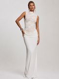 Veya Lace Maxi Dress - White