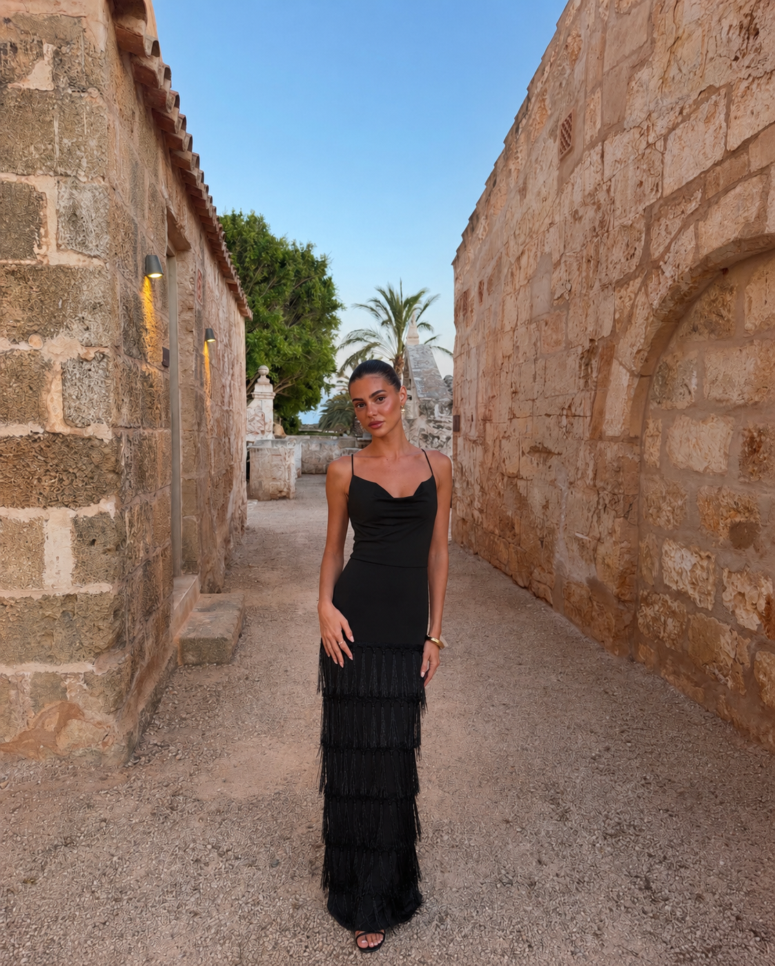 Tracy Fringe Maxi Dress